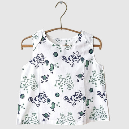 Organic Billi Mint Jhabla With Mint Pajama Pants Unisex