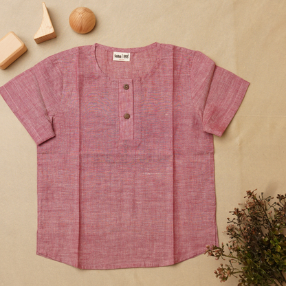 Kurta Shirt' - Boys' Cotton Shirt