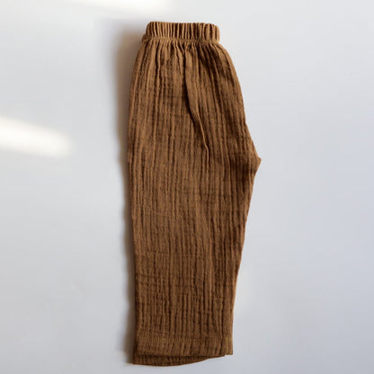 Cocoa Delight Organic Muslin Cotton Full Sleeve Set