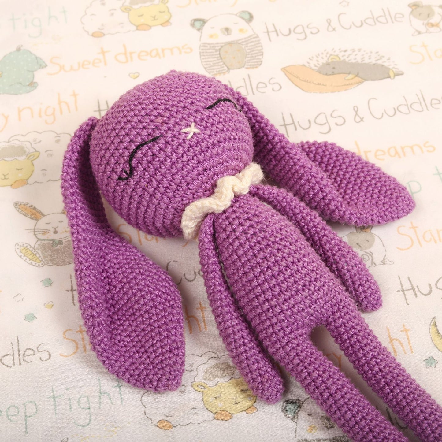 Popped Purple Crochet Doll - Hopper the Bunny