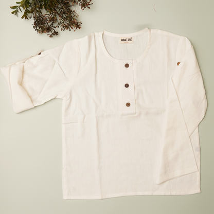 Sleek Sleeve' - Boys' Button-Down Sleeve Shirt
