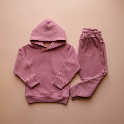 Twilight Hue Organic Cotton Fleece Hoodie and Jogger Set