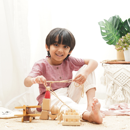 Kurta Shirt' - Boys' Cotton Shirt