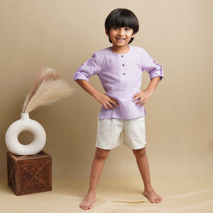 Sleek Sleeve' - Boys' Button-Down Sleeve Shirt