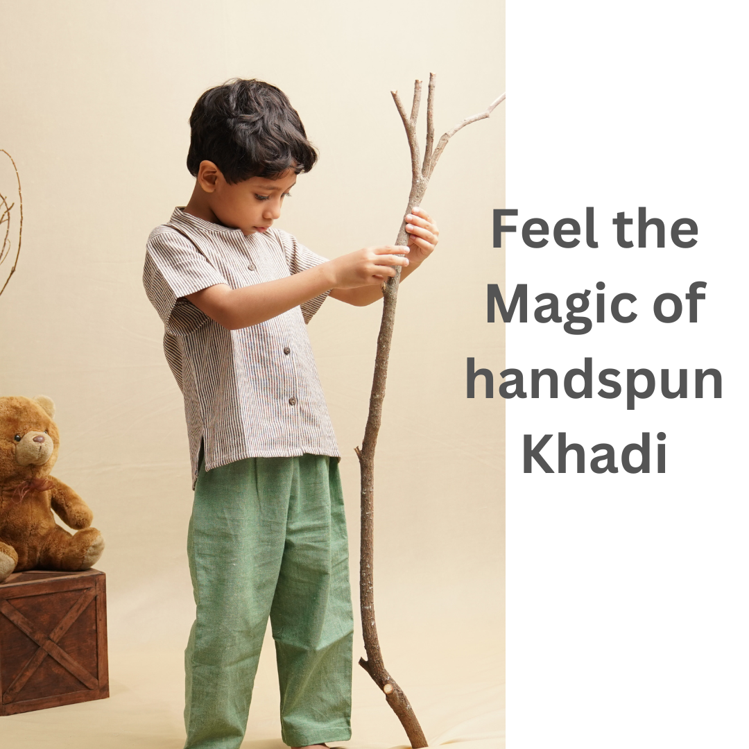 Stripes' - Boys' Khadi Shirt