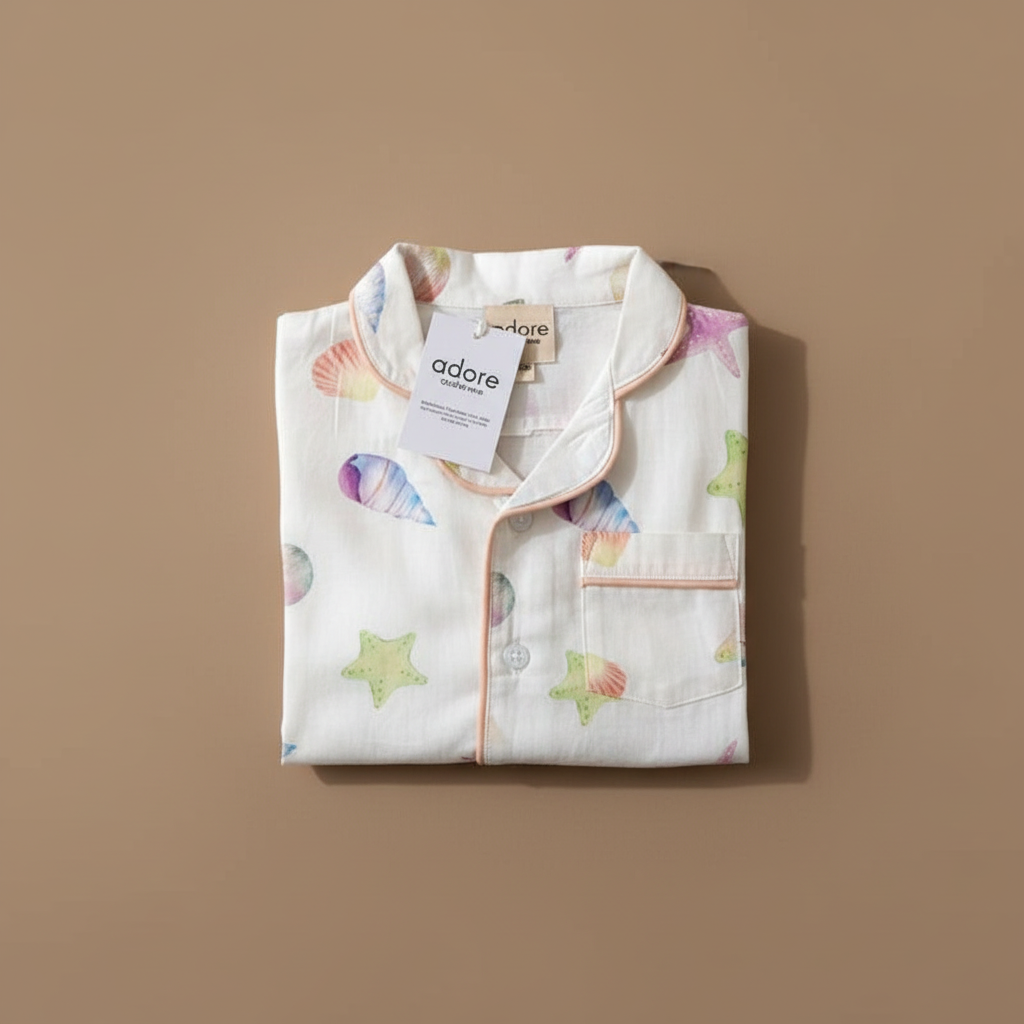 Ocean Pebbles Organic Cotton Night Suit