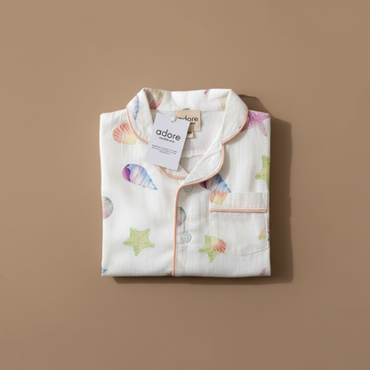 Ocean Pebbles Organic Cotton Night Suit