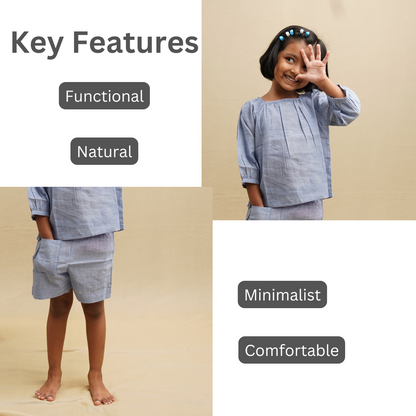 Neelpari Set' - Girls' Co-ord Set