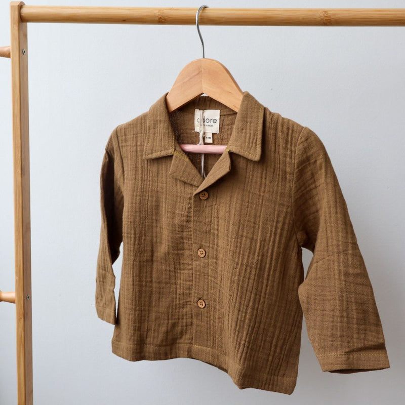 Cocoa Delight Organic Muslin Cotton Full Sleeve Set