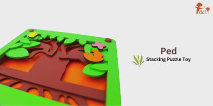Taali Ped - Parts of Tree Stacking Puzzle Toy Set
