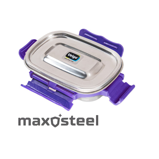 Veigo SMALL Stainless Steel Airtight & Leakproof Condiment Box