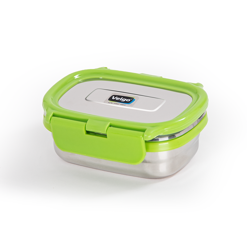 Veigo SMALL Stainless Steel Airtight & Leakproof Condiment Box
