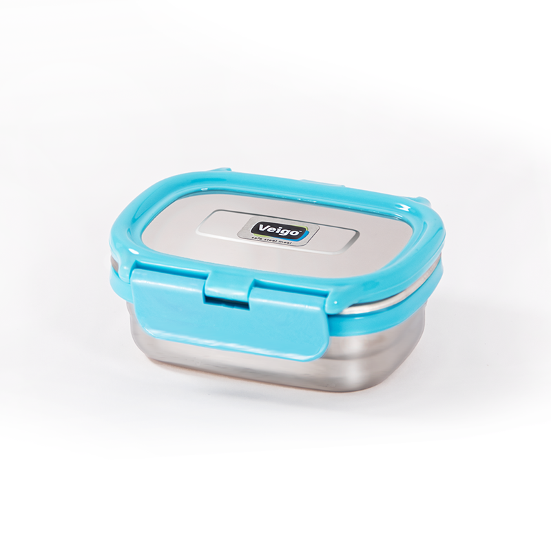 Veigo SMALL Stainless Steel Airtight & Leakproof Condiment Box