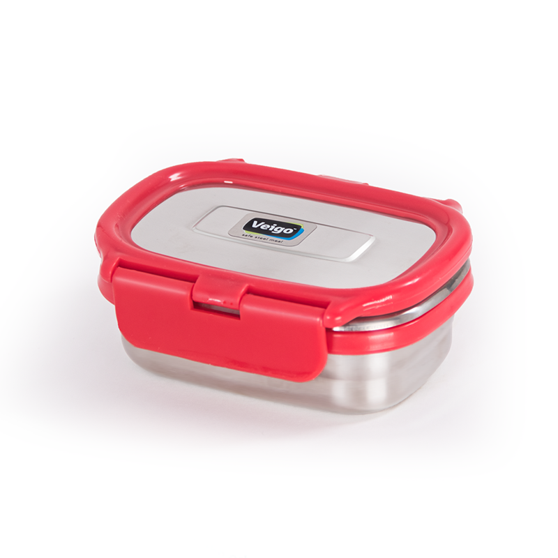 Veigo SMALL Stainless Steel Airtight & Leakproof Condiment Box