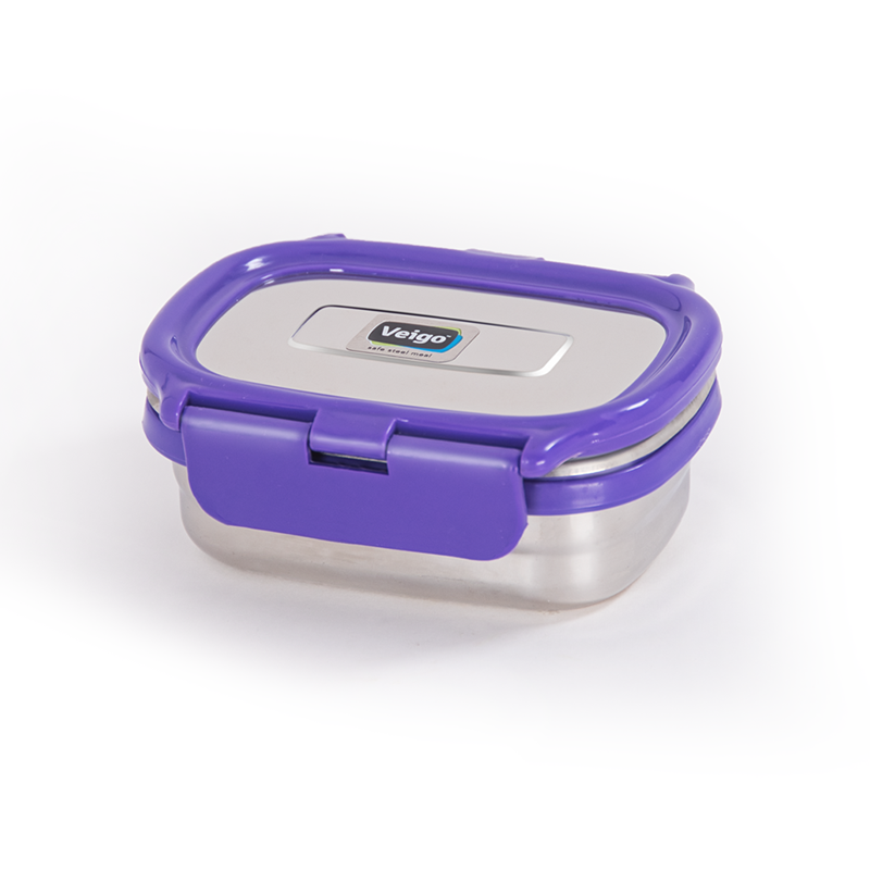 Veigo SMALL Stainless Steel Airtight & Leakproof Condiment Box